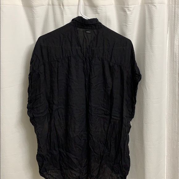 RVCA Black and Cream Bleached Top - Picture 5 of 5